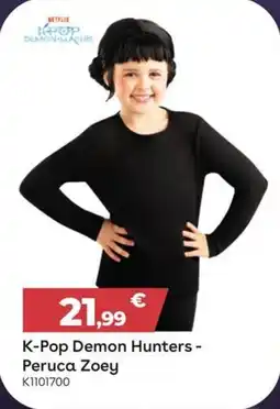 Toys R Us K-Pop Demon Hunters Peruca Zoey promoção
