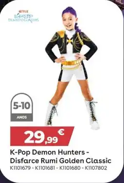 Toys R Us K-Pop Demon Hunters Disfarce Rumi Golden Classic promoção