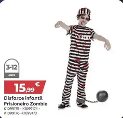 Toys R Us Disfarce infantil Prisioneiro Zombie promoção