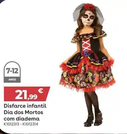 Toys R Us Disfarce infantil Dia dos Mortos com diadema promoção