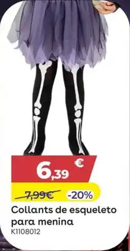Toys R Us Collants de esqueleto para menina promoção