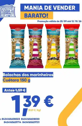 Bolachas dos marinheiros Cuétara