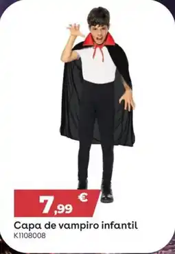 Toys R Us Capa de vampiro infantil promoção