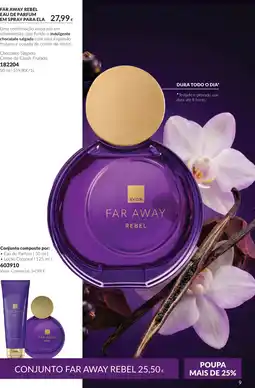 Avon Avon far away rebel promoção