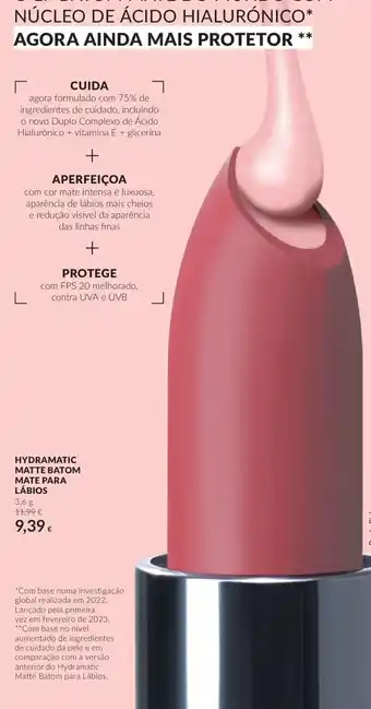 Hydramatic matte batom mate para lábios