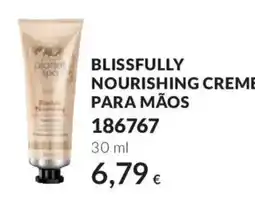 Avon Blissfully nourishing creme para mãos promoção