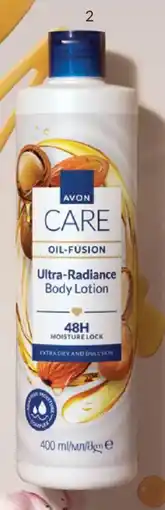 Avon Oil-fusion ultra-radiance loção corporal promoção