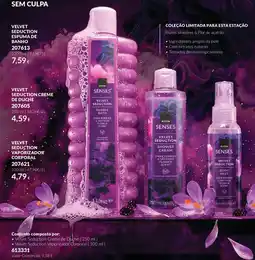 Avon Avon senses velvet seduction promoção