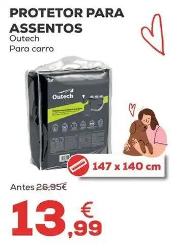 Protetor para assentos outech para carro