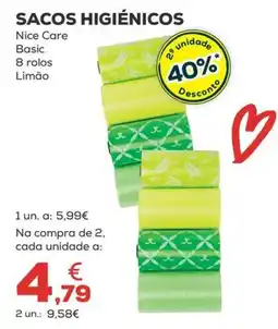 Kiwoko sacos higiênicos nice care basic promoção