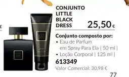 Avon Conjunto little black dress promoção