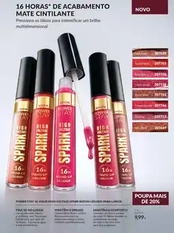 Avon Avon power stay 16-hour high voltage spark batom líquido para lábios promoção