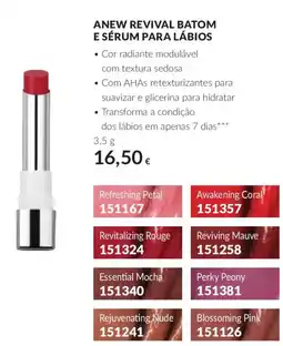 Avon Anew revival batom e sérum para lábios promoção
