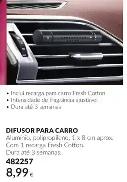 Avon difusor para carro promoção