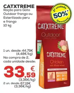 Kiwoko catxtreme ração para gato outdoor frango ou esterilizado peru e frango promoção