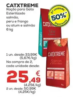 Kiwoko Catxtreme ração para gato esterilizado salmão, peru e frango ou atum e salmão promoção