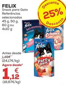 Kiwoko felix snack para gato promoção