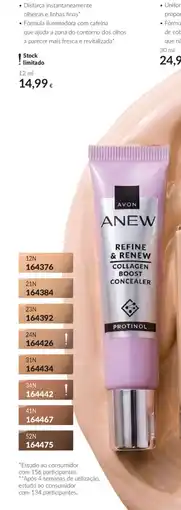 Avon Avon anew refine & renew impulso De Colagenio Corretor promoção