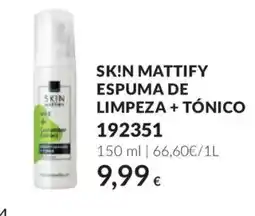 Avon skin mattify espuma de limpeza + tônico promoção