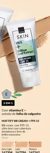 Avon Mattify BB Cream + FPS 15 promoção