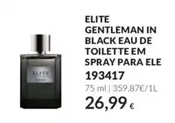Avon elite gentleman in black eau de toilette em spray para ele promoção