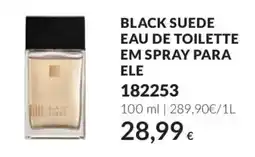 Avon black suede eau de toilette em spray para ele promoção