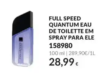Full speed quantum eau de toilette em spray para ele