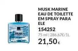 Avon musk marine eau de toilette em spray para ele promoção