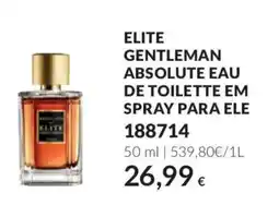 Avon elite gentleman absolute eau de toilette em spray para ele promoção