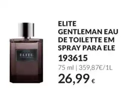 Avon elite gentleman eau de toilette em spray para ele promoção