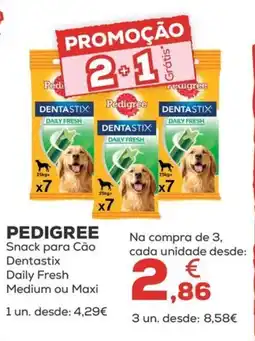 Kiwoko Pedigree Snack para Cão Dentastix Daily Fresh Medium ou Maxi promoção