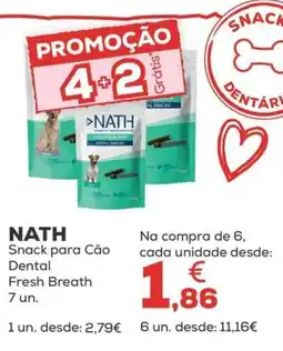 Kiwoko nath snack para cão dental fresh breath promoção