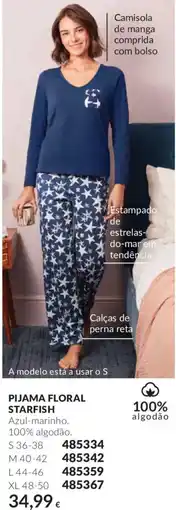 Avon Pijama floral starfish promoção