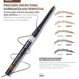 Avon Gimmerstick delineador de sobrancelhas micro promoção