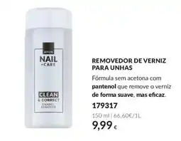 Avon Avon nail + care clean & correct enamel remover promoção