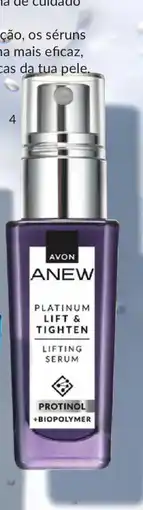Avon Platinum lift & tighthen serum promoção