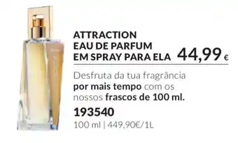 Attraction eau de parfum em spray para ela