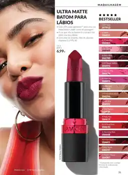 Avon Avon ultra matte batom para lábios promoção