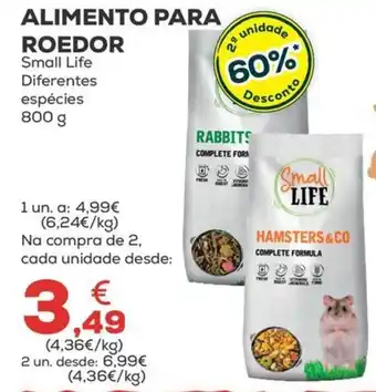 Alimento para roedor small life diferentes espécies