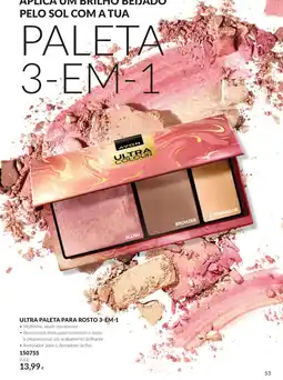 Avon Avon ultra colour paleta para rosto 3-em-1 promoção