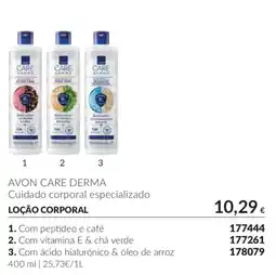 Avon avon care derma cuidado corporal especializado promoção