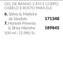 Avon Gel de banho 3-em-1 corpo, cabelo e rosto para ele promoção