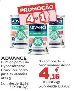 Kiwoko Advance Húmido para Cão Hypoallergenic Grain Free porco, pato ou cordeiro promoção