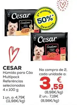 Kiwoko Cesar Húmido para Cão Multipack promoção