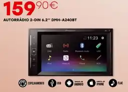 Roady Pioneer autorádio 2-din 6.2" dmh-a240bt promoção