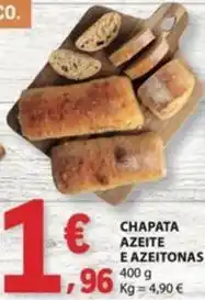 E.Leclerc €co+ - chapata azeite e azeitonas promoção