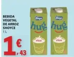 E.Leclerc Shoyce - bebida vegetal de arroz promoção