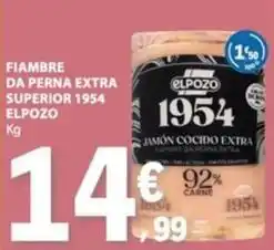 E.Leclerc Elpozo - fiambre da perna extra superio 1954 promoção