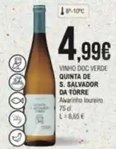 E.Leclerc Alvarinho - vinho doc verde quinta de s. salvador da torre promoção