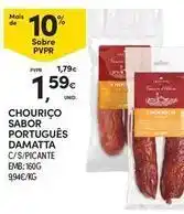 Continente Bom dia Damatta - chouriço sabor português promoção